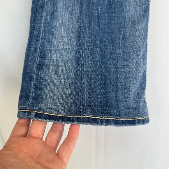 Rock Revival Cole Easy Boot Low Rise Distressed  Embroidered Y2K Jeans Size 28 - Picture 4 of 16